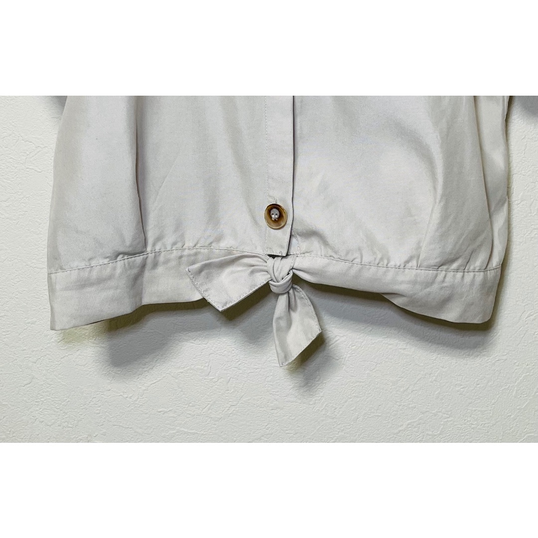ZARA KIDS(ザラキッズ)のZARA KIDS 半袖 ノット シャツ ブラウス 150 152 キッズ/ベビー/マタニティのキッズ服女の子用(90cm~)(ブラウス)の商品写真