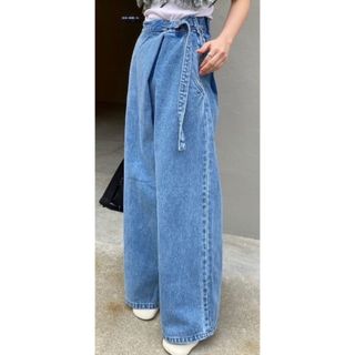 アメリヴィンテージ(Ameri VINTAGE)のAMERI VINTAGE　WRAP DENIM WIDE PANTS(デニム/ジーンズ)