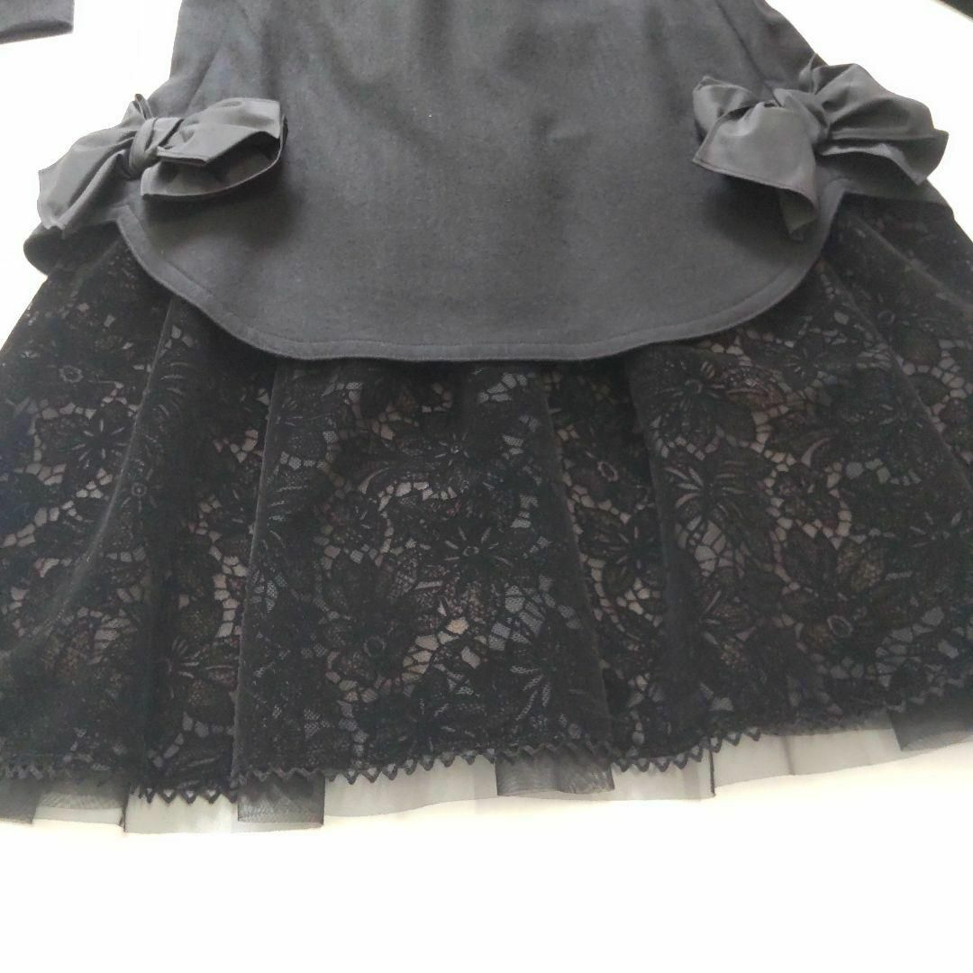 高品質 M'S GRACY 長袖 レース リボン チュール エムズグレイシー - ワンピース