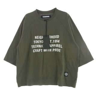 ネイバーフッド(NEIGHBORHOOD)のNEIGHBORHOOD ネイバーフッド 20SS 201UNNH-CSM04 BD C-CREW 3Q ラグラン スリーブ 七分袖 Tシャツ カーキ系 M【美品】【中古】(シャツ)