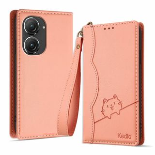 【人気商品】Kedic Asus ZenFone 9 ケース 手帳型 可愛い笑顔(その他)
