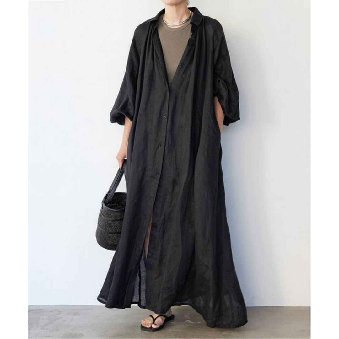 DEUXIEME CLASSE(ドゥーズィエムクラス)の【新品・紙タグ付】ドゥーズィエムクラスのenormous ワンピース レディースのワンピース(ロングワンピース/マキシワンピース)の商品写真