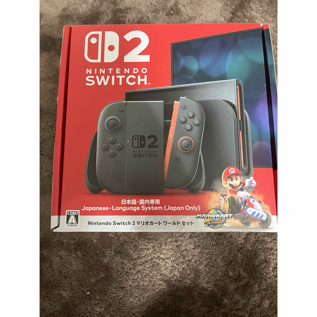 Nintendo Switch(ニンテンドースイッチ)の保証書つき Nintendo Switch2 マリオカートワールドセット エンタメ/ホビーのゲームソフト/ゲーム機本体(家庭用ゲーム機本体)の商品写真