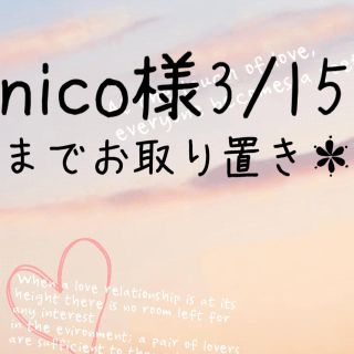 nico様3/15までお取り置き＊(その他)