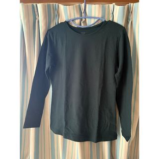ユニクロ(UNIQLO)の【ユニクロ】ヒートテック 長袖インナー レディースL グリーン系／美品(Tシャツ(長袖/七分))