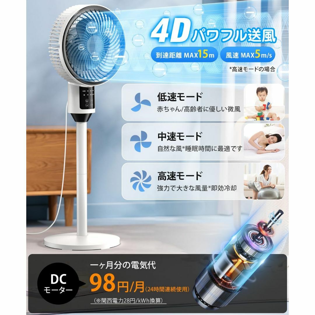 サーキュレーター 扇風機 冷風機 静音【2025新登場 薄型ボディ