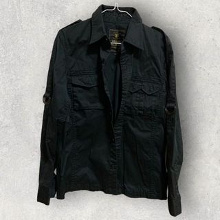 BEAMS ビームス ブラック 黒 ミリタリージャケット Sシャツ メンズ(その他)