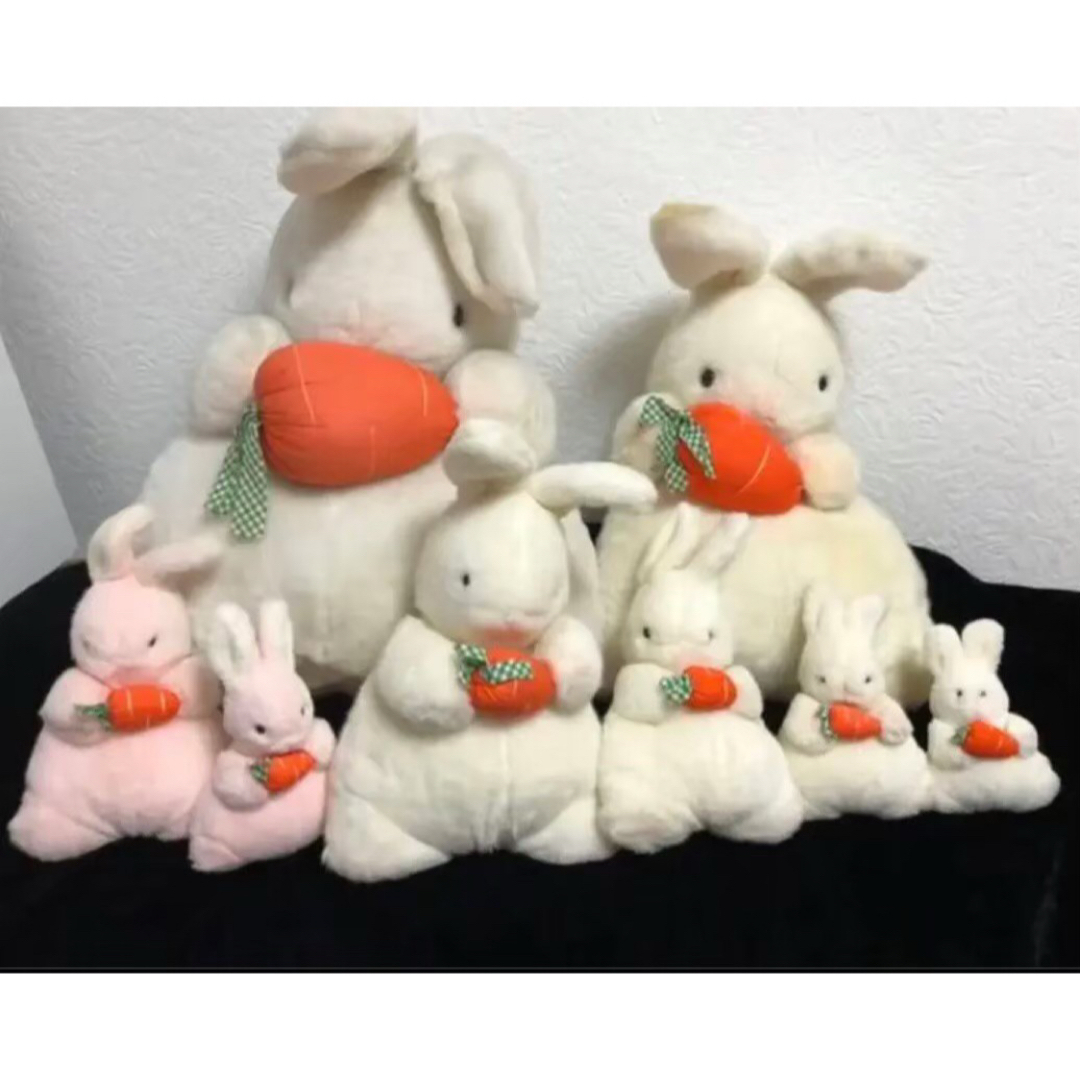昭和レトロ　ヴィンテージ  セキグチ製　ニンジンうさぎ　2Lサイズ　中古品 昭和レトロ ヴィンテージ セキグチ製 ニンジンうさぎ 2Lサイズ