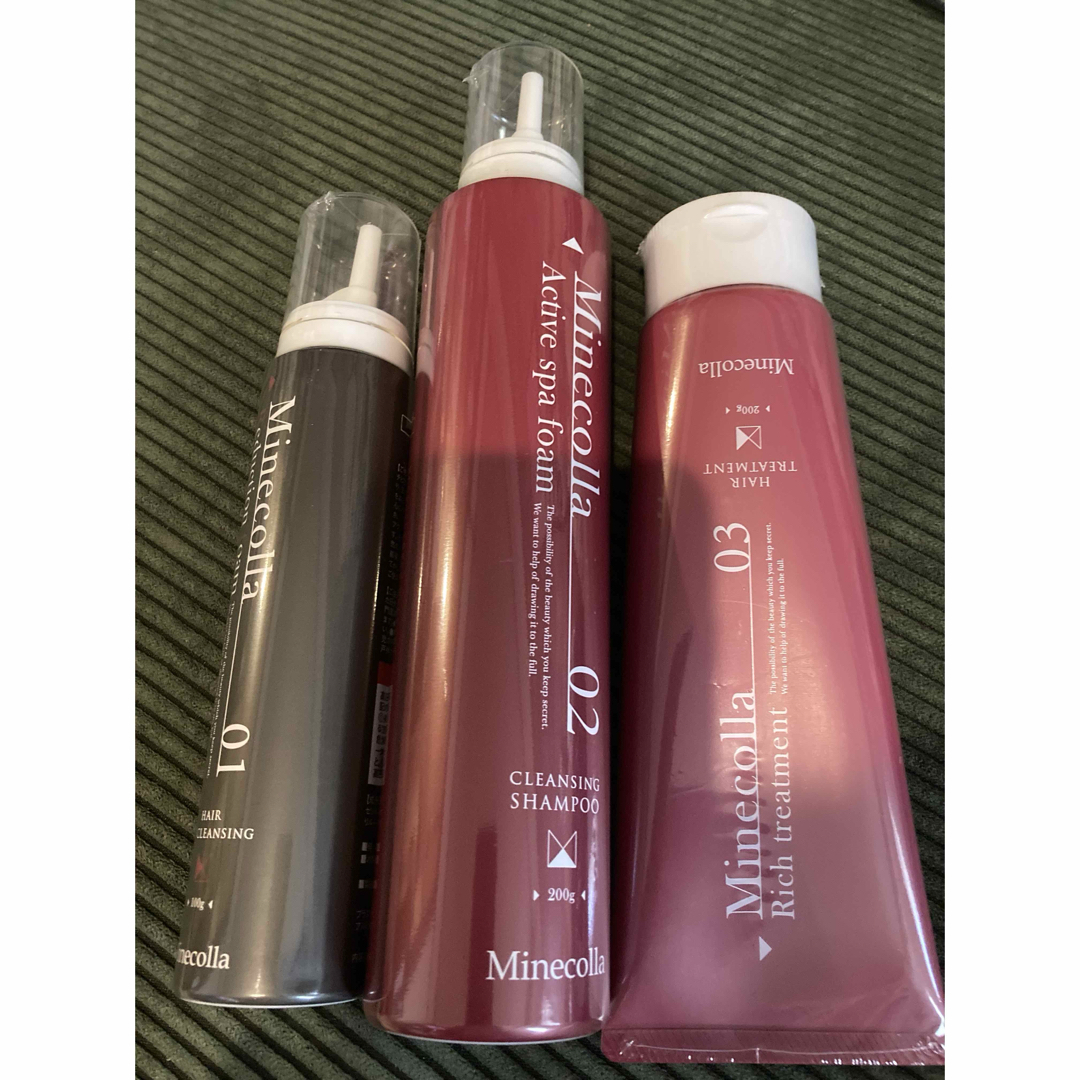 新品未使用　ミネコラ　クレンジングシャンプー　ヘアトリートメント200g 2点 ミネコラ 未開封！】ヘアクレンジング、シャンプー