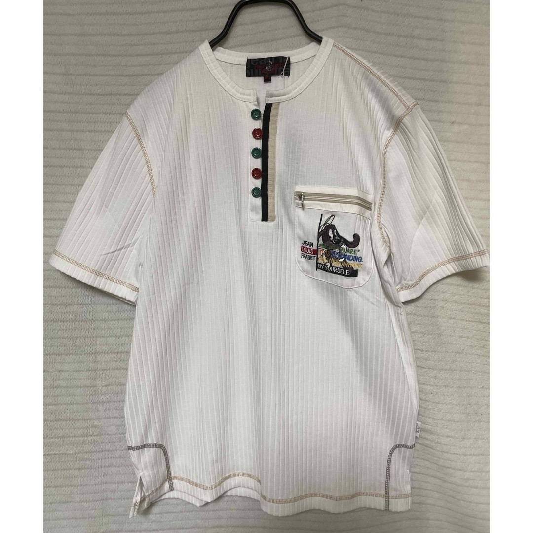 JEAN LOUIS FRADET サイズM.L Tシャツ（黒・白）新品 メンズのトップス(Tシャツ/カットソー(半袖/袖なし))の商品写真