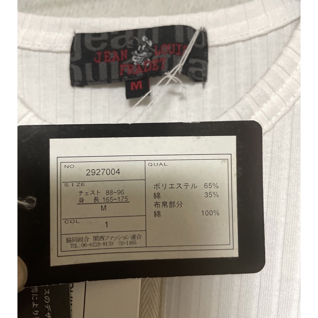 JEAN LOUIS FRADET サイズM.L Tシャツ（黒・白）新品 メンズのトップス(Tシャツ/カットソー(半袖/袖なし))の商品写真
