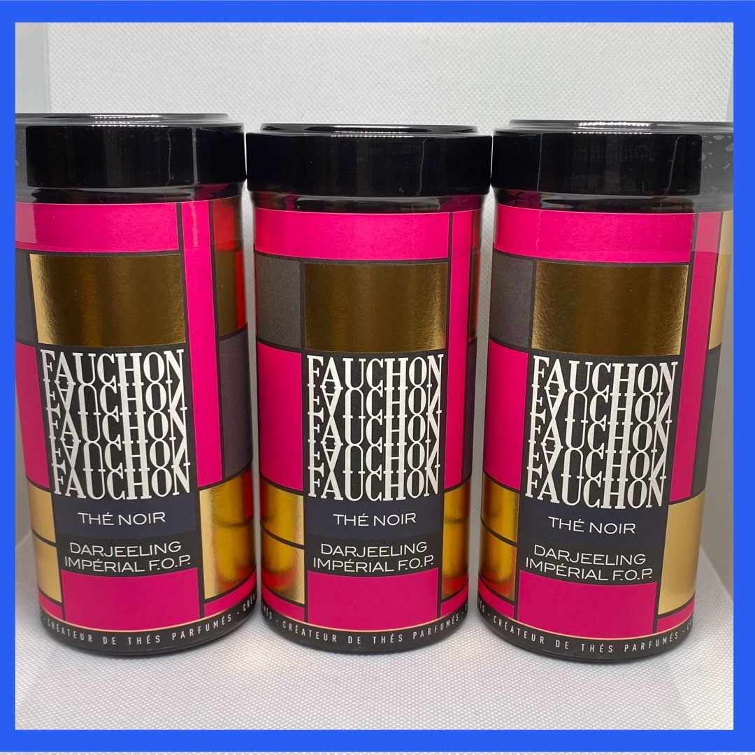 FAUCHON(フォション)の【フォション】紅茶　茶葉　ダージリンF.O.P 100g 3缶セット 食品/飲料/酒の飲料(茶)の商品写真