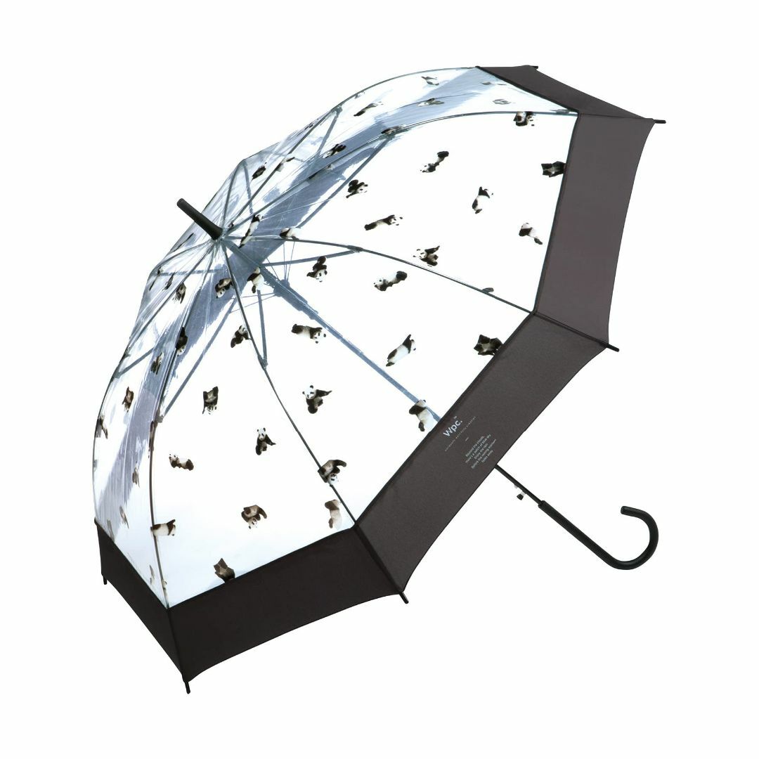 Wpc. 雨傘 [ビニール傘] ころころパンダアンブレラ チャコール 長傘 60 レディースのファッション小物(その他)の商品写真
