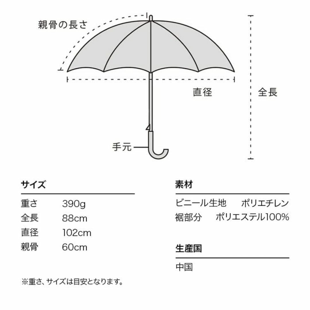 Wpc. 雨傘 [ビニール傘] ころころパンダアンブレラ チャコール 長傘 60 レディースのファッション小物(その他)の商品写真