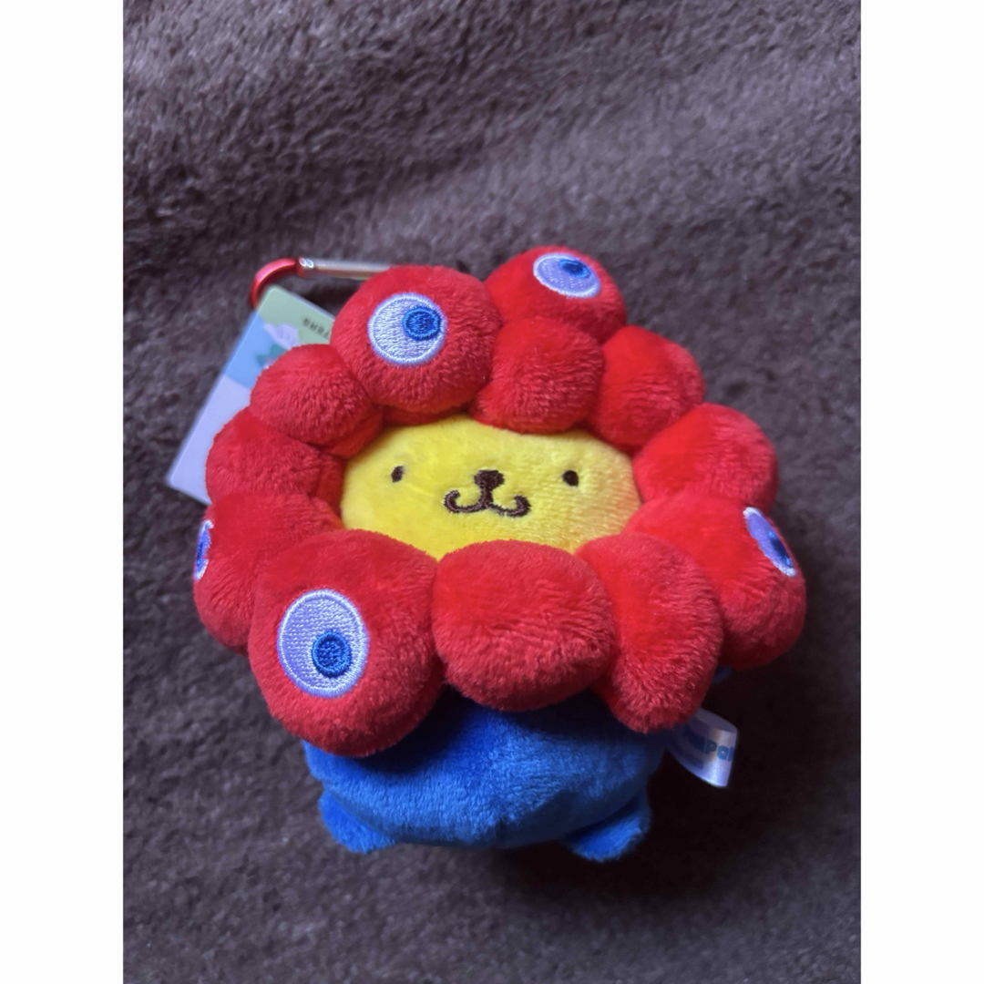 ミャクミャク ポムポムプリン オフィシャルショップ限定 カラビナ付きマスコット エンタメ/ホビーのおもちゃ/ぬいぐるみ(キャラクターグッズ)の商品写真