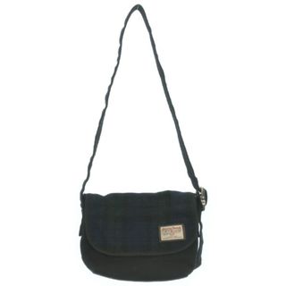 ハリスツイード(Harris Tweed)のHarris Tweed  ハリスツイード ショルダーバッグ  黒 【古着】【中古】(ショルダーバッグ)