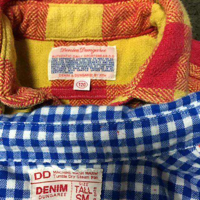 DENIM DUNGAREE(デニムダンガリー)のデニムダンガリーのシャツセット キッズ/ベビー/マタニティのキッズ服女の子用(90cm~)(その他)の商品写真