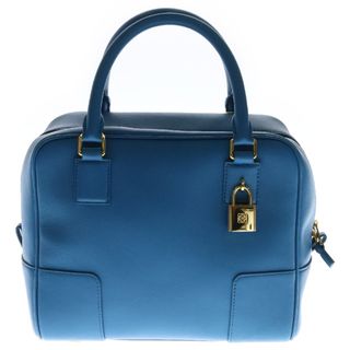 ロエベ(LOEWE)のLOEWE ロエベ アマソナ19 アナグラム 2WAY レザー ハンドバッグ ショルダーバッグ ブルー A039N10X03(ハンドバッグ)