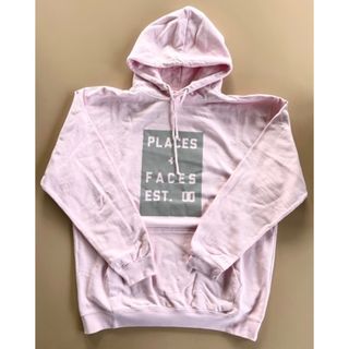 希少品!!places faces リフレクター パーカー ピンク L(パーカー)