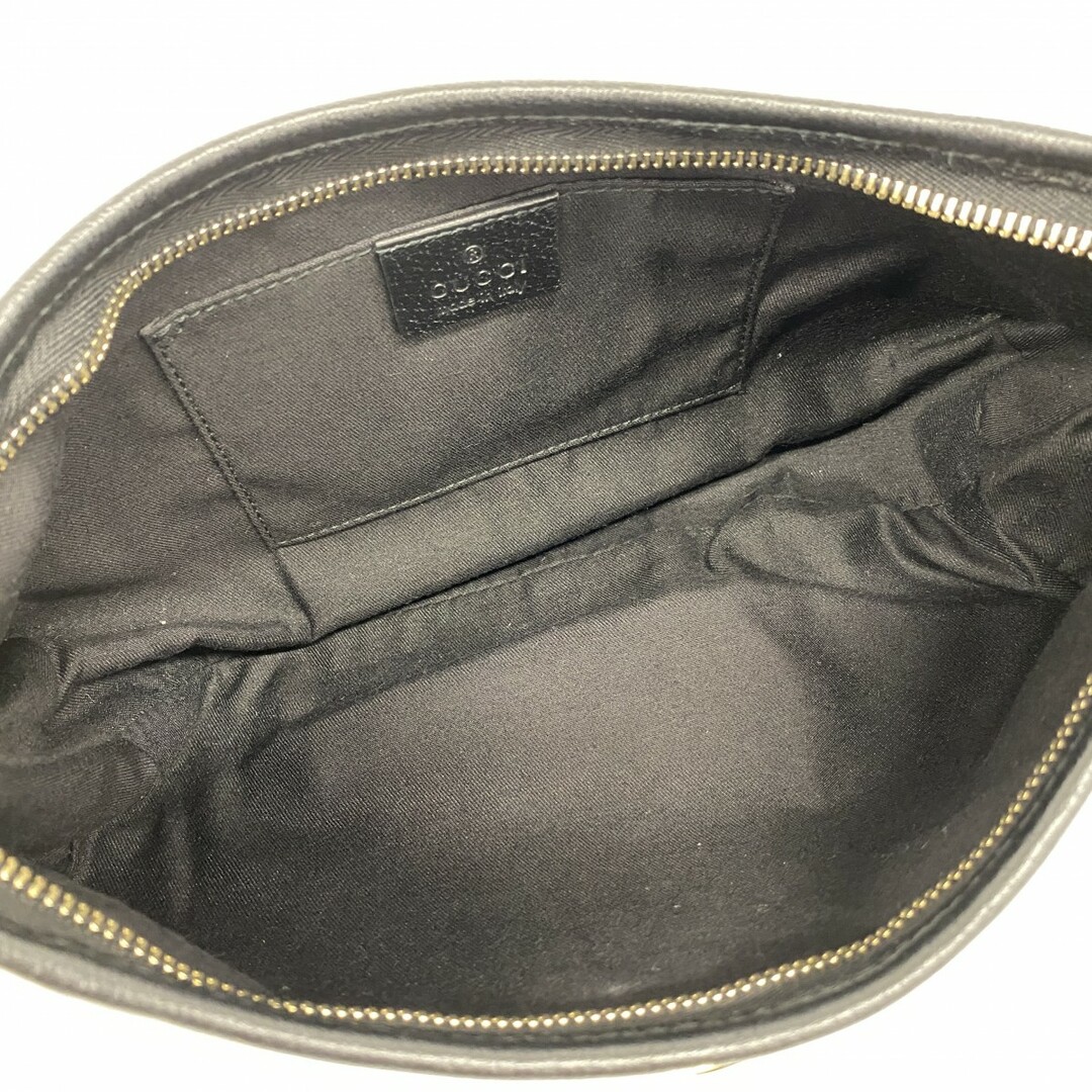 GUCCI(グッチ)の【5ee7910】グッチ ハンドバッグ GGキャンバス/アビー 130939 キャンバス ブラック シャンパンゴールド金具【中古】レディース レディースのバッグ(ハンドバッグ)の商品写真