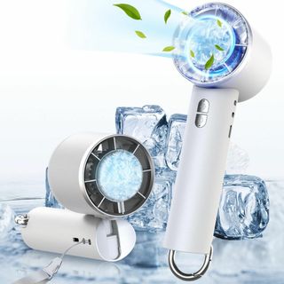 【在庫処分】【2025新登場・瞬間冷却】ハンディファン 冷却プレート搭載 携帯扇(その他)