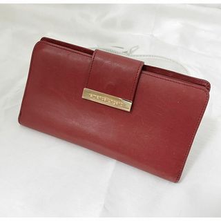 エマニュエルウンガロ(emanuel ungaro)のamanuel ungaro ウンガロ 長財布 レザー レッド×ゴールド金具(財布)
