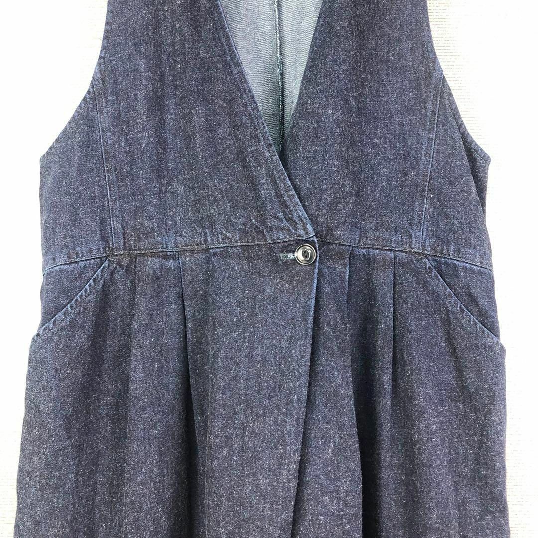 nest robe 2024SS デニムアシメタックサロペット F ネイビー