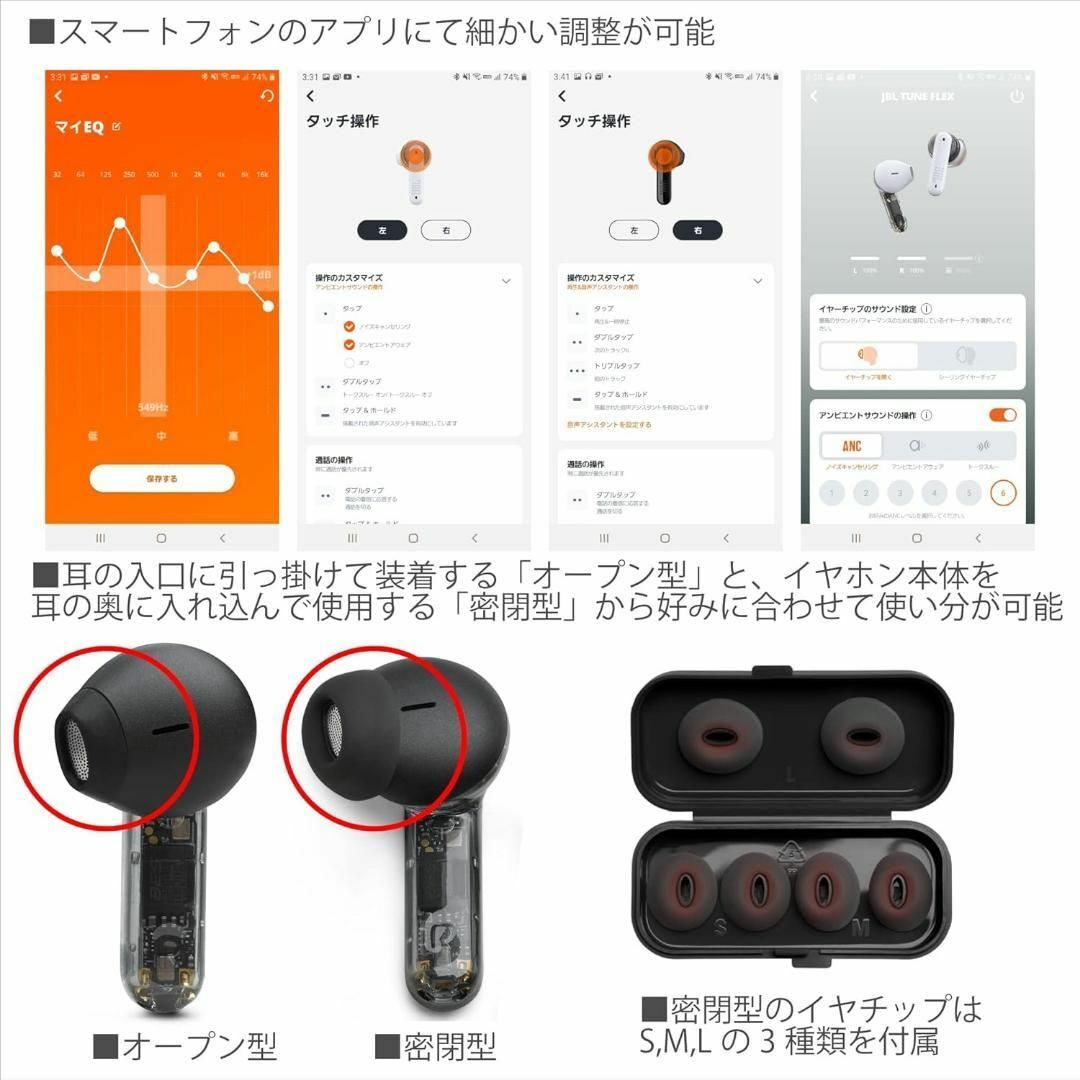 新品未開封生産終了品　JBL TUNE FLEX イヤホン 新品未開封生産終了品 JBL TUNE FLEX イヤホンの通販 by かずっ