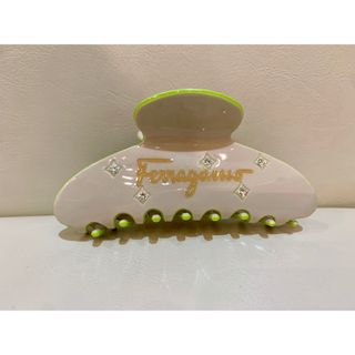 F ヘアクリップ　ヘアアレンジ　グリーン