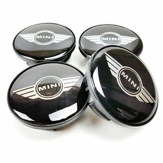 ミニ(ミニ)のMINI ミニ ミニクーパー センターキャップ 54mm ブラック ウィング 翼(車外アクセサリ)