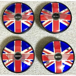 ミニ(ミニ)のMINI ミニ センターキャップ 54mm ユニオン ジャック 4個セット 新品(車外アクセサリ)