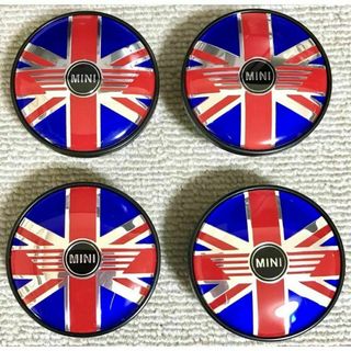 ミニ(ミニ)のMINI ミニ センターキャップ 54mm ユニオン ジャック 4個セット 新品(車外アクセサリ)