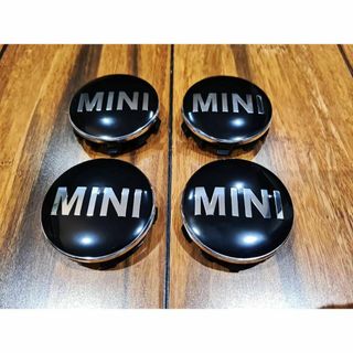 ミニ(ミニ)のMINI ミニ センターキャップ 56mm ブラック 4個セット 新品(車外アクセサリ)