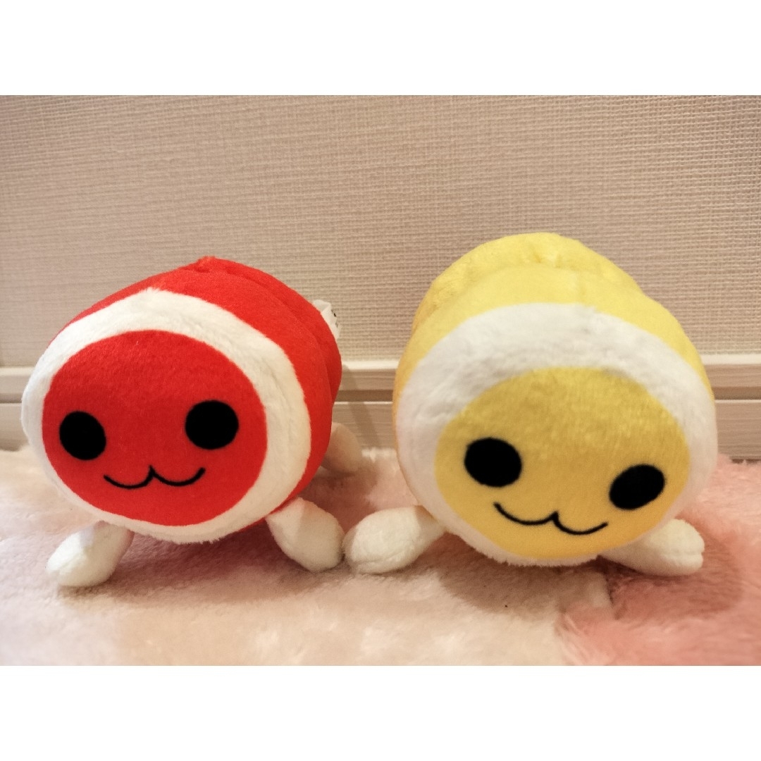 太鼓の達人 ぬいぐるみ 2つ エンタメ/ホビーのおもちゃ/ぬいぐるみ(キャラクターグッズ)の商品写真