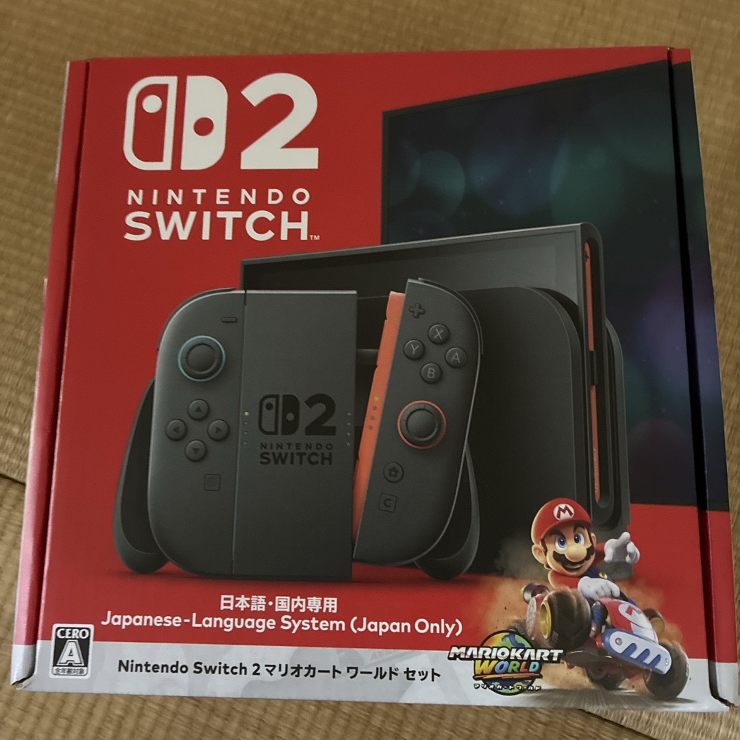 任天堂(ニンテンドウ)のNintendo Switch 2 マリオカートワールドセット 日本語専用 本体 エンタメ/ホビーのゲームソフト/ゲーム機本体(家庭用ゲーム機本体)の商品写真