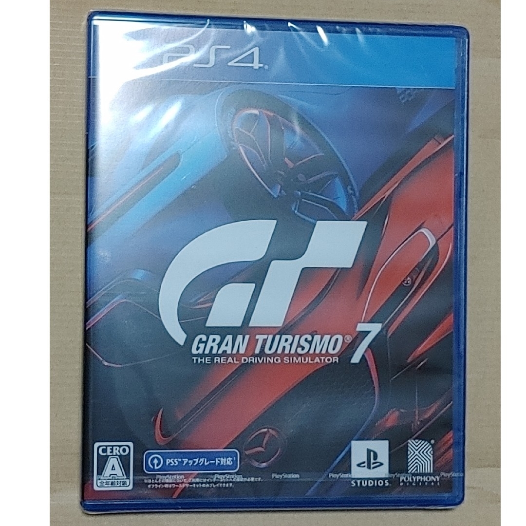 PlayStation4(プレイステーション4)の新品未開封 シュリンク付き PS4ソフト・グランツーリスモ7 エンタメ/ホビーのゲームソフト/ゲーム機本体(家庭用ゲームソフト)の商品写真