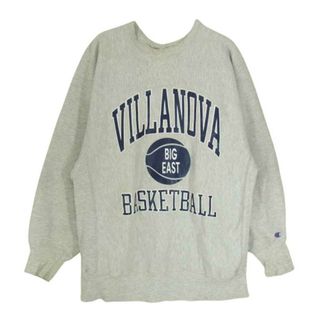 チャンピオン(Champion)のChampion チャンピオン USA製 90s 刺繍タグ リバースウィーブ VILLANOVA BASKETBALL プリント スウェット グレー系 XL【中古】(スウェット)