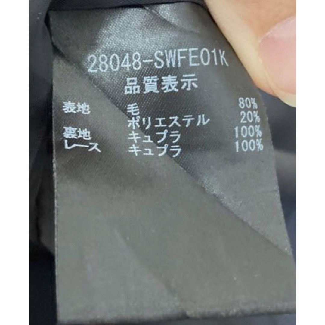 FOXEY - まぁ美品フォクシーリボン付ネイビーワンピース 38 半袖