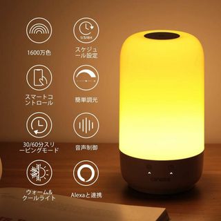 ナイトライト ナイトランプ タイマー ベッドサイド タッチ USB 授乳ライト(テーブルスタンド)