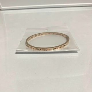 【新品未使用品】ブレスレット　ピンクゴールド　ローマ数字　シンプル　プレゼント