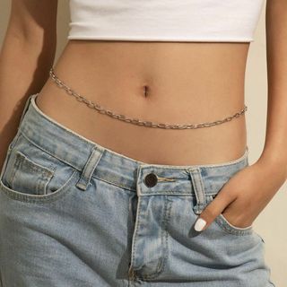 【新品未使用品】ウエスト　アクセサリー　チャーム　銀　シルバー　ビキニ　チェーン(その他)