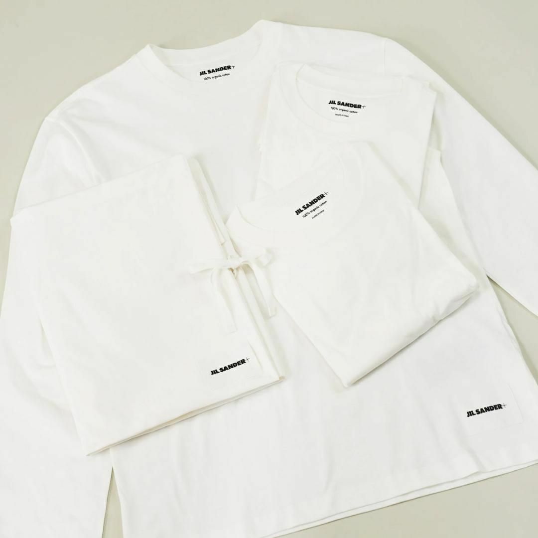 【関税込み】Jil Sander ホワイト 長袖Tシャツ 3枚セット JILSANDER ジルサンダー 3枚セット ロング Tシャツ 長袖 レディース