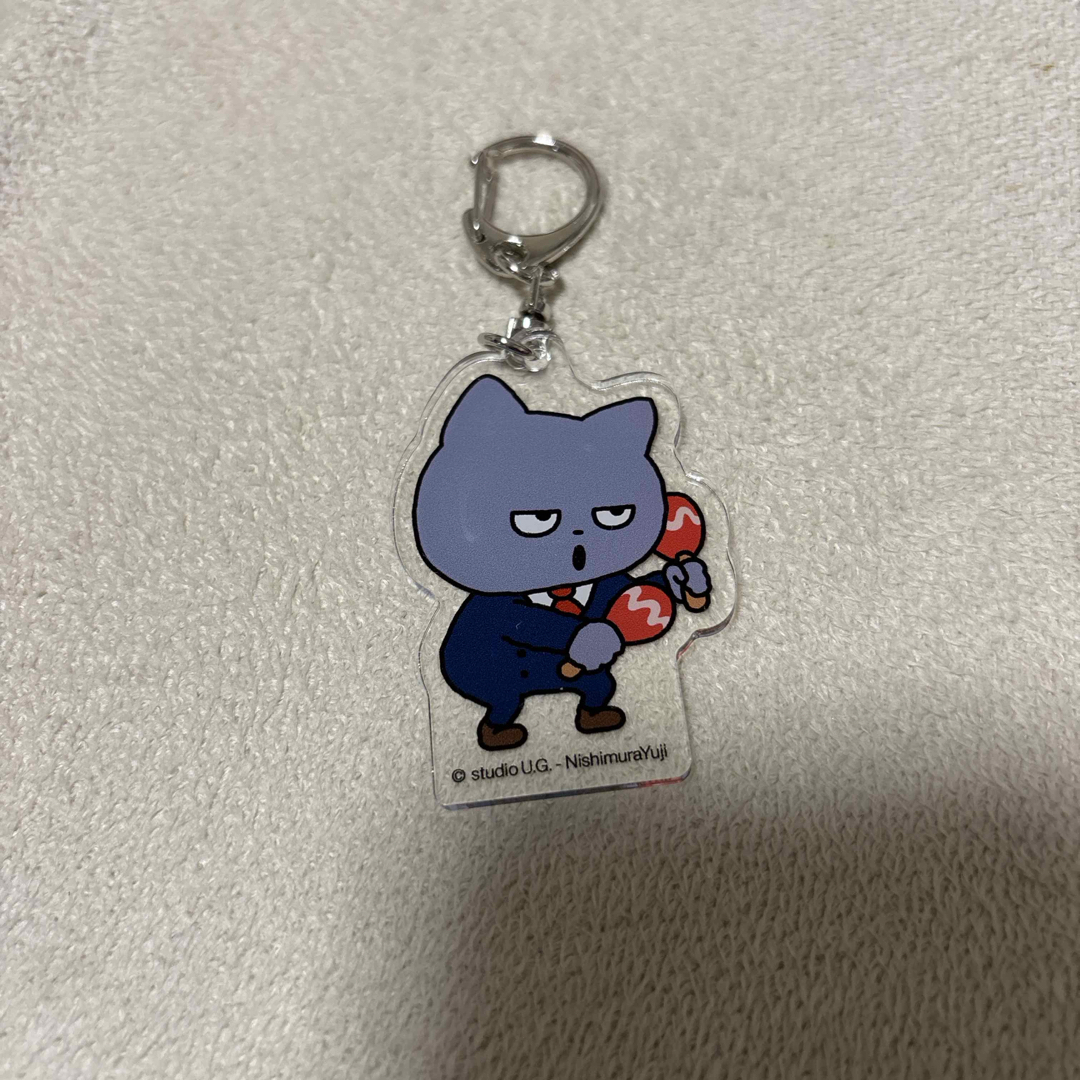 スタジオUG × タワレコカフェ にしむらゆうじ アクリルスタンド わるめのねこ エンタメ/ホビーのおもちゃ/ぬいぐるみ(キャラクターグッズ)の商品写真