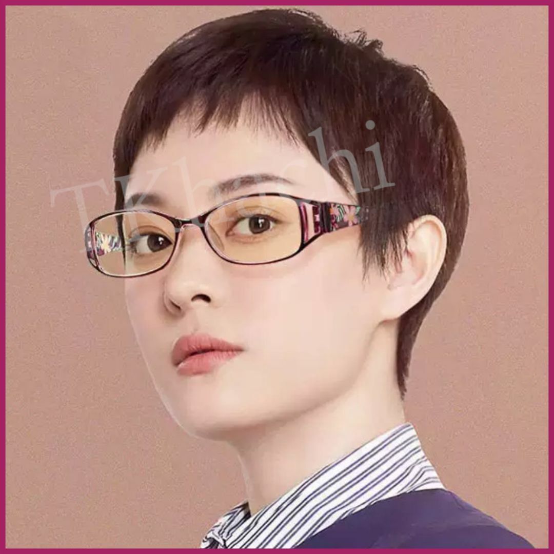 シニアグラス 老眼鏡 +2.0 花柄 パープル 伊達メガネ リーディンググラス レディースのファッション小物(サングラス/メガネ)の商品写真