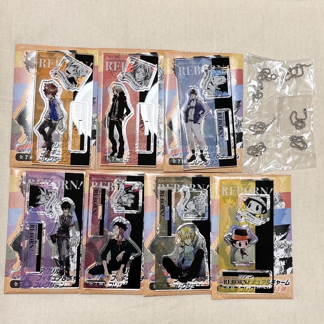 家庭教師ヒットマンreborn アクリルフィギュア&チャームコレクション コンプ エンタメ/ホビーのおもちゃ/ぬいぐるみ(キャラクターグッズ)の商品写真