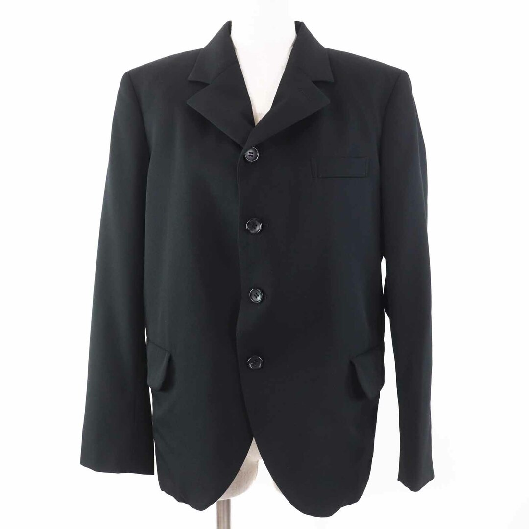 COMME des GARCONS(コムデギャルソン)の極美品◎COMME des GARCONS コムデギャルソン 2023年製 GM-J001 ウール 裏地マルチ 総柄 リボンモチーフ付き ジャケット ブラック S 日本製 正規品 レディース レディースのジャケット/アウター(その他)の商品写真