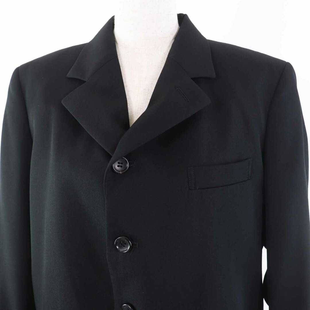COMME des GARCONS(コムデギャルソン)の極美品◎COMME des GARCONS コムデギャルソン 2023年製 GM-J001 ウール 裏地マルチ 総柄 リボンモチーフ付き ジャケット ブラック S 日本製 正規品 レディース レディースのジャケット/アウター(その他)の商品写真