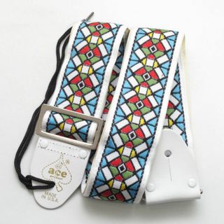 新品 ギターストラップ ACE復刻版 ACE-3 STAINED GLASS(ストラップ)