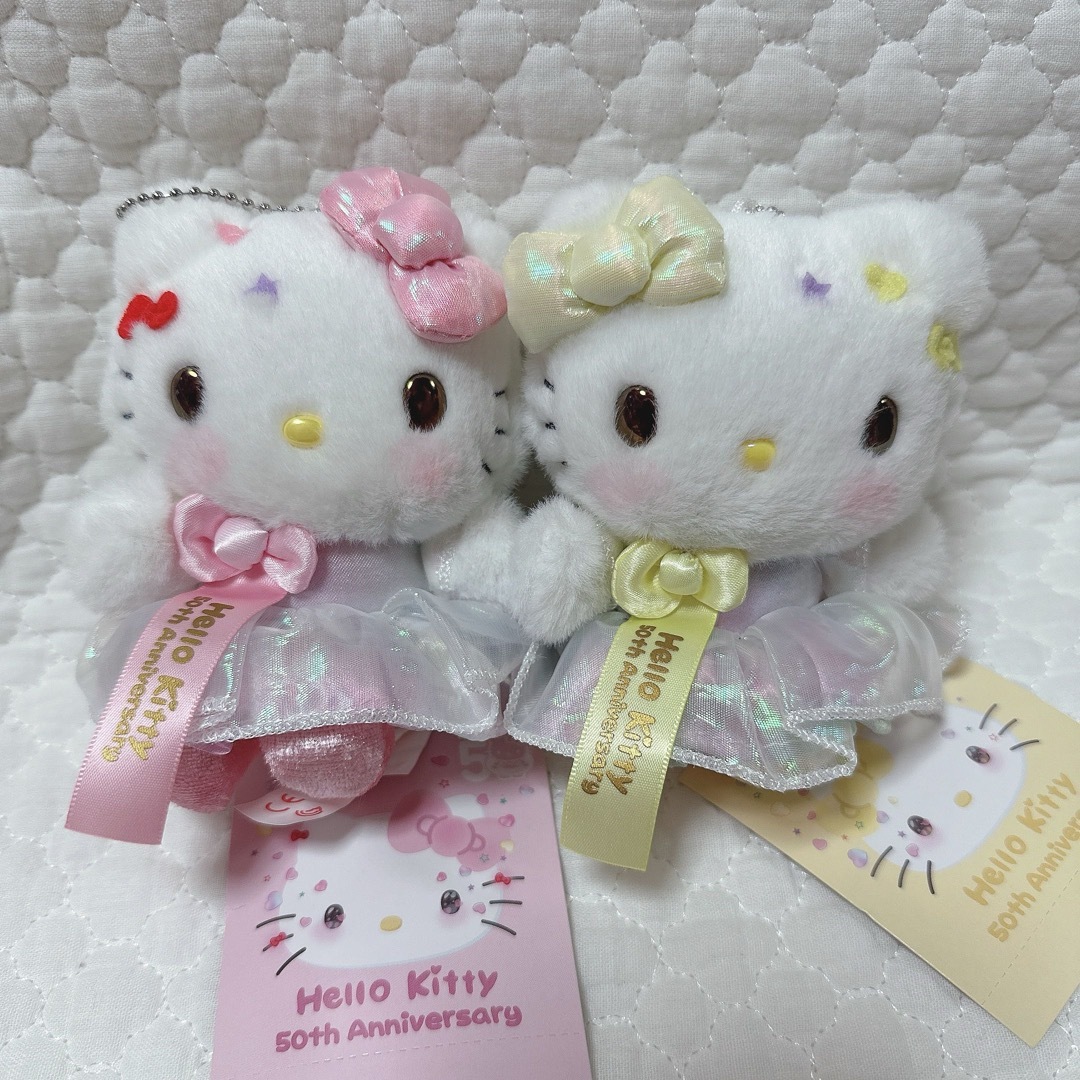 サンリオ(サンリオ)のサンリオ❣️激レア ハローキティ ミミィ マスコット バースデー エンタメ/ホビーのおもちゃ/ぬいぐるみ(キャラクターグッズ)の商品写真