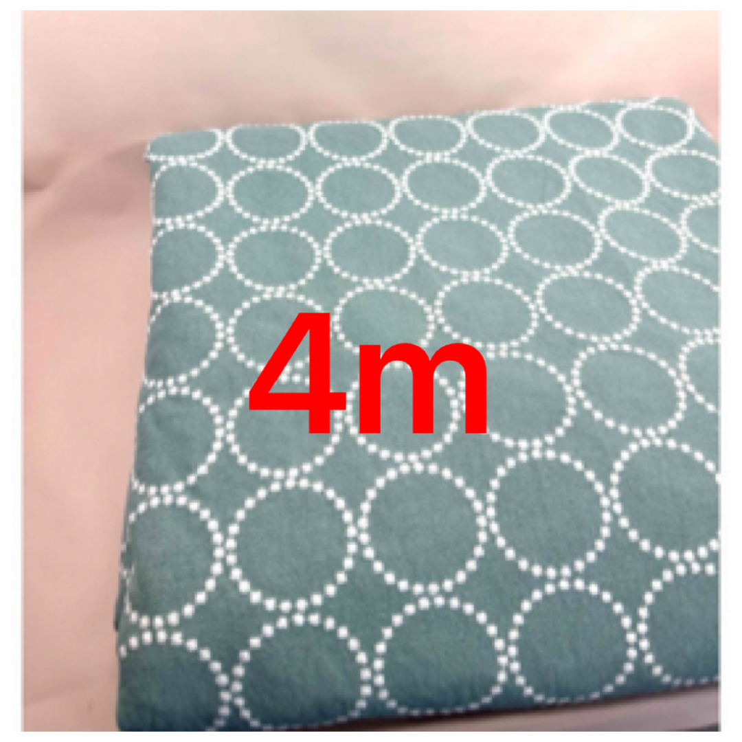 刺繍.中厚リネン刺繍幅125cm×400cm.水色.タンバリン ハンドメイドの素材/材料(生地/糸)の商品写真